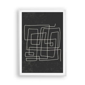 Pôster em moldura branca - Não é tão simples - 70x100 cm