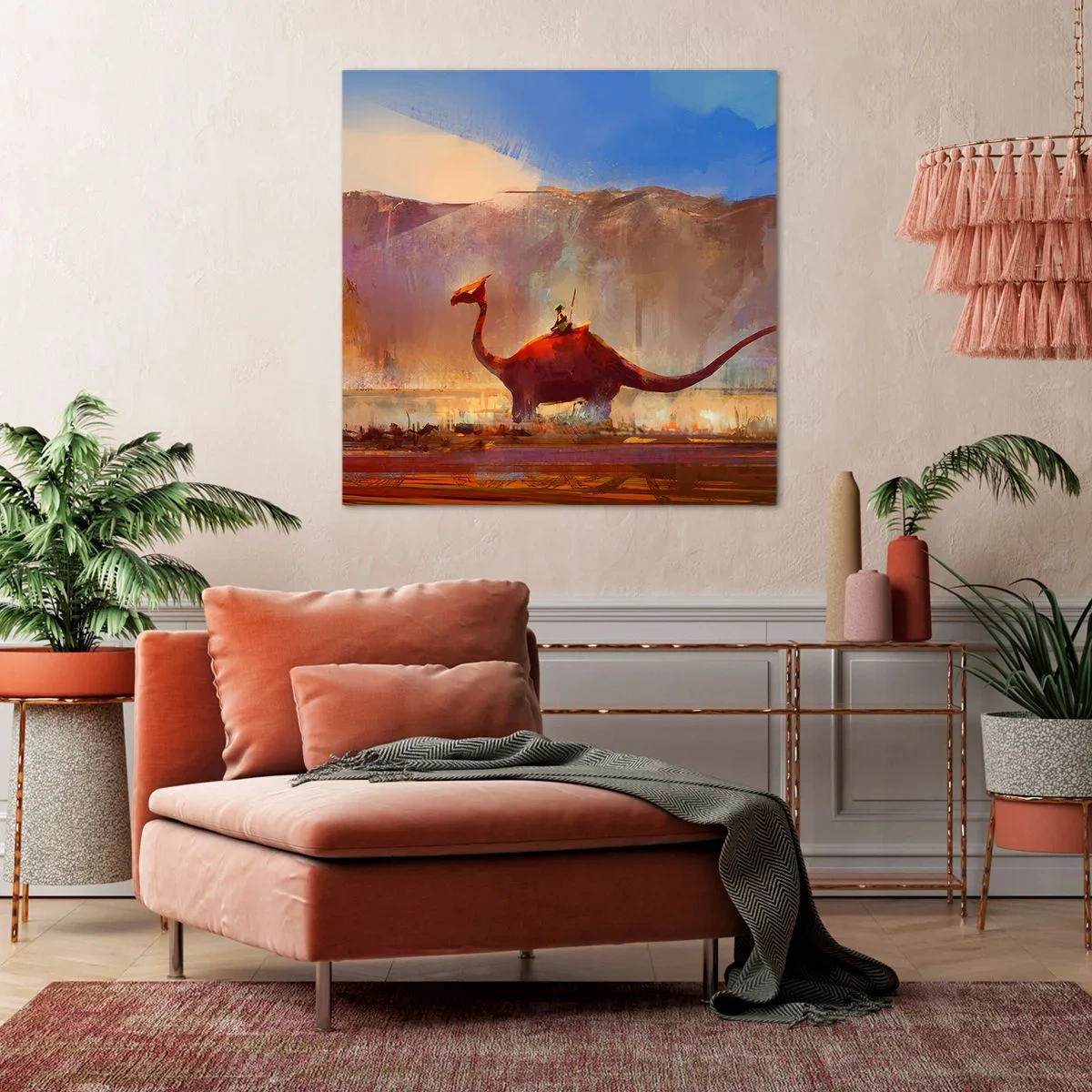 Quadro em tela - Se não estivessem extintos - 50x50 cm