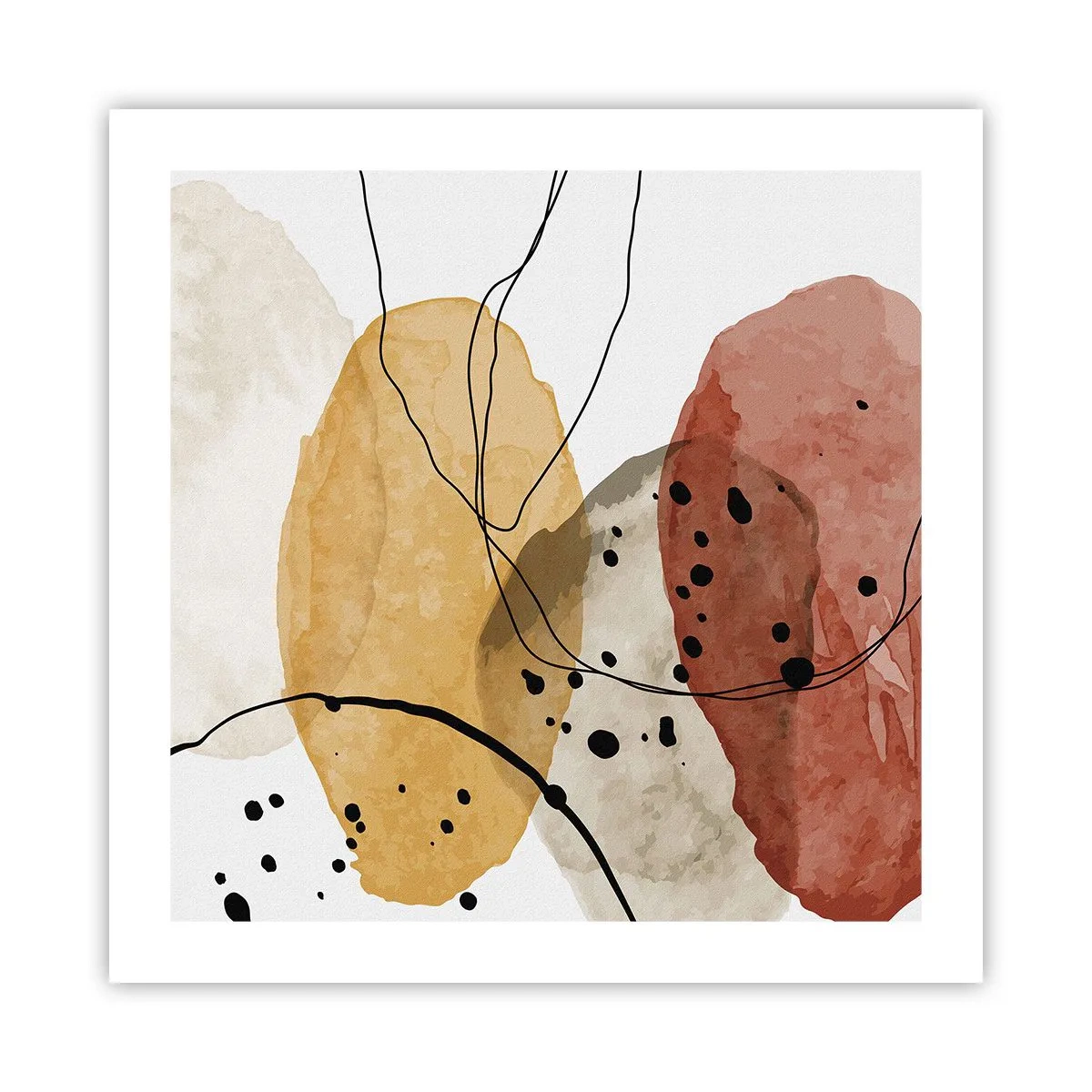 Pôster - Como o ar leve e transparente - 50x50 cm