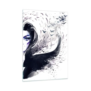 Quadro em vidro - Demoníaca e linda - 50x70 cm