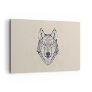 Quadro em tela - Alfa com um olhar penetrante - 120x80 cm