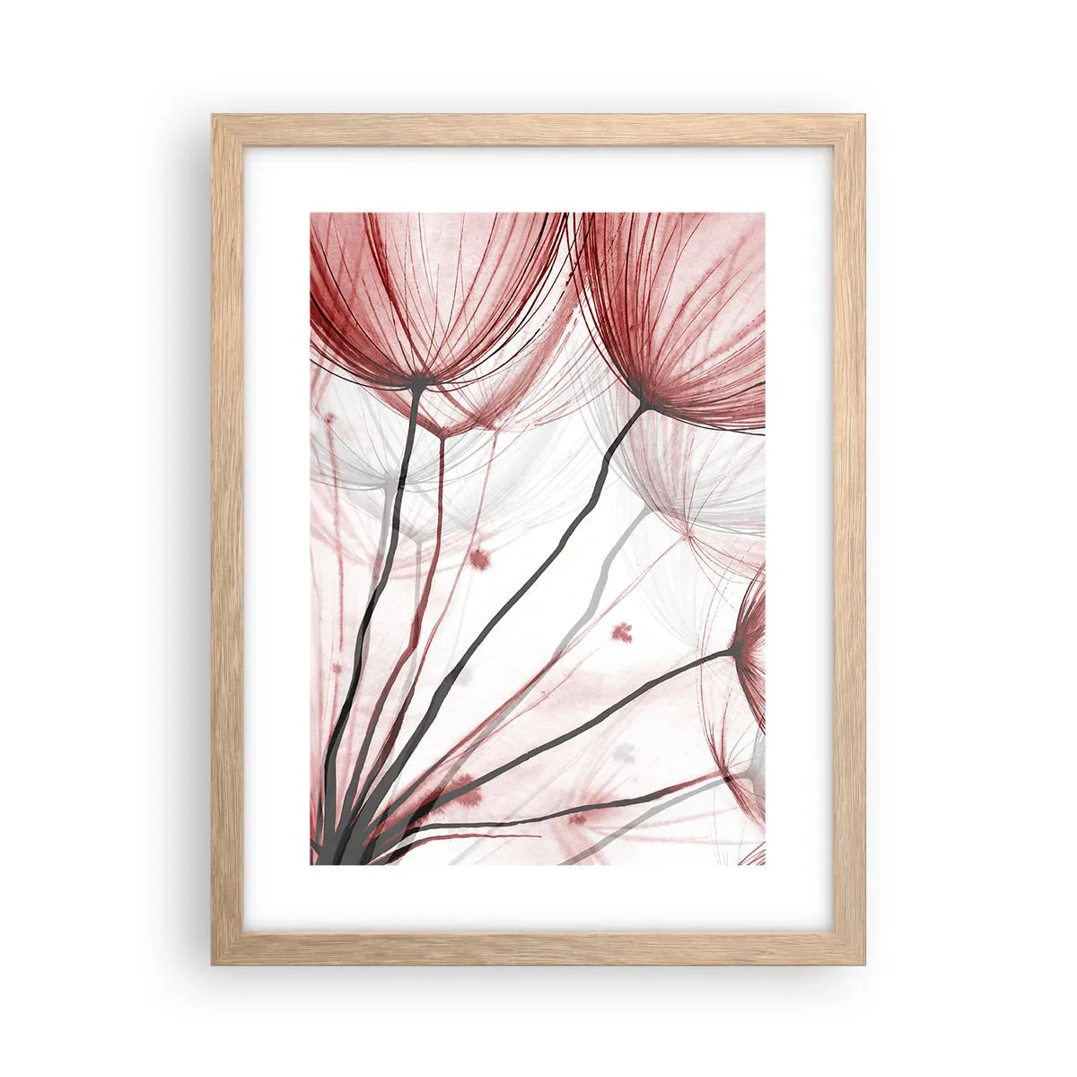 Pôster com moldura de carvalho claro - Antes da partida - 30x40 cm