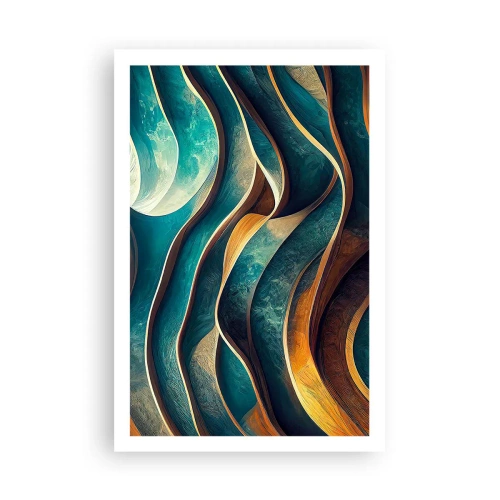 Pôster - Meandros de azul - 61x91 cm