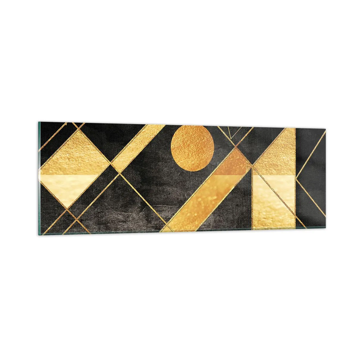 Quadro em vidro - Sol do Deserto - 90x30 cm