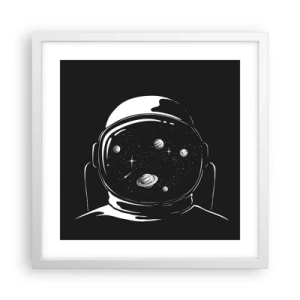 Pôster em moldura branca - Bela Vista - 40x40 cm