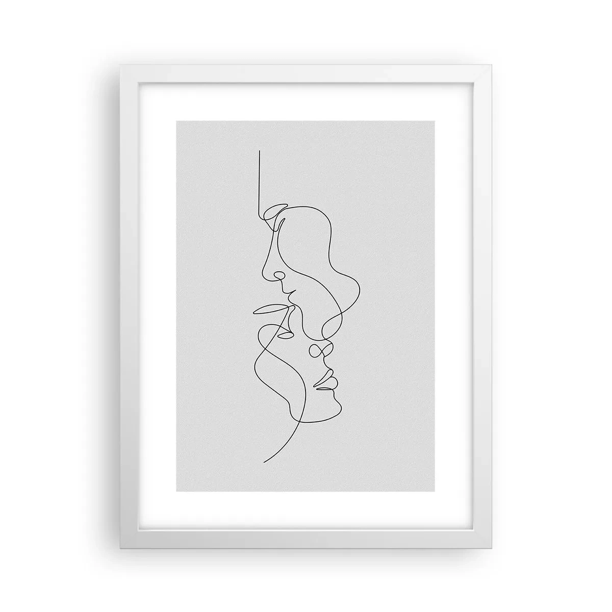 Pôster em moldura branca - O calor dos desejos amargos - 30x40 cm