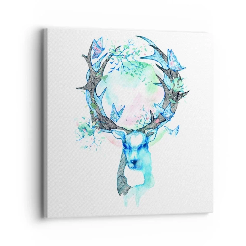 Quadro em tela - A força e a delicadeza da natureza - 30x30 cm