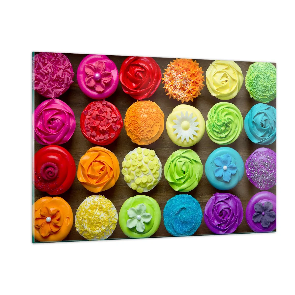 Quadro em vidro - Todos diferentes - todos deliciosos - 120x80 cm