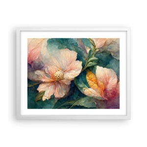 Pôster em moldura branca - Apenas sutileza - 50x40 cm