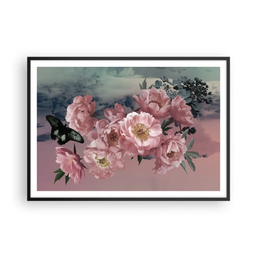 Pôster com moldura preta - O auge do romantismo - 100x70 cm