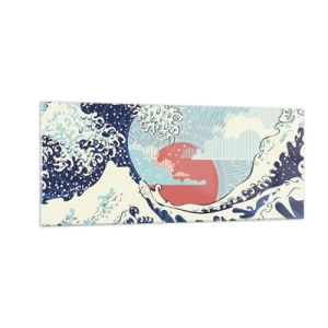 Quadro em vidro - Das inspirações japonesas - 100x40 cm