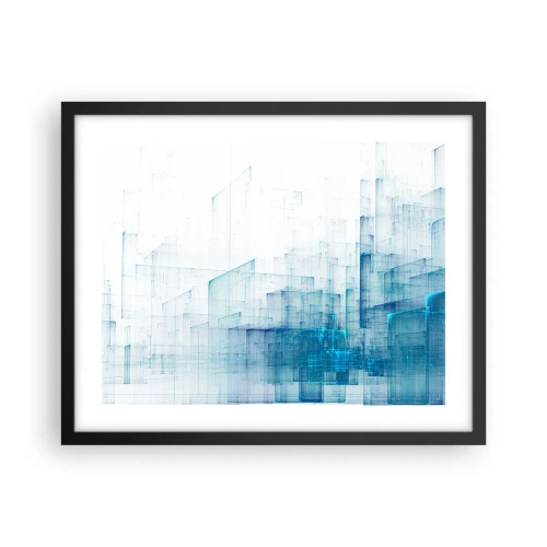 Pôster com moldura preta - Como o espaço ficou - 50x40 cm