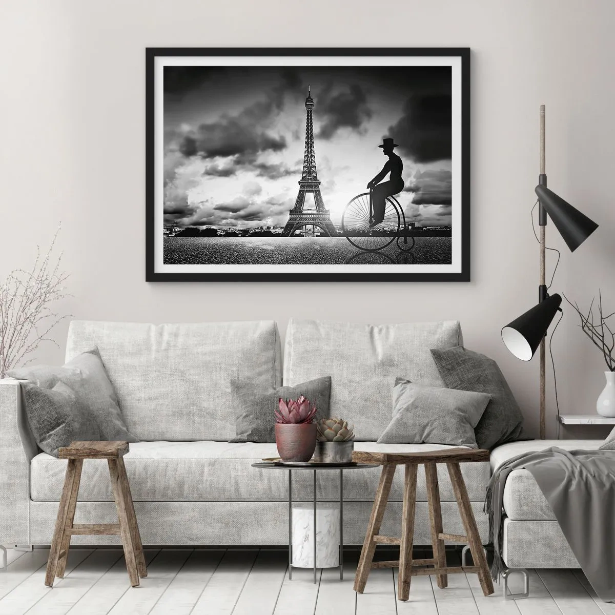 Pôster com moldura preta - Saudades da Belle Époque - 91x61 cm