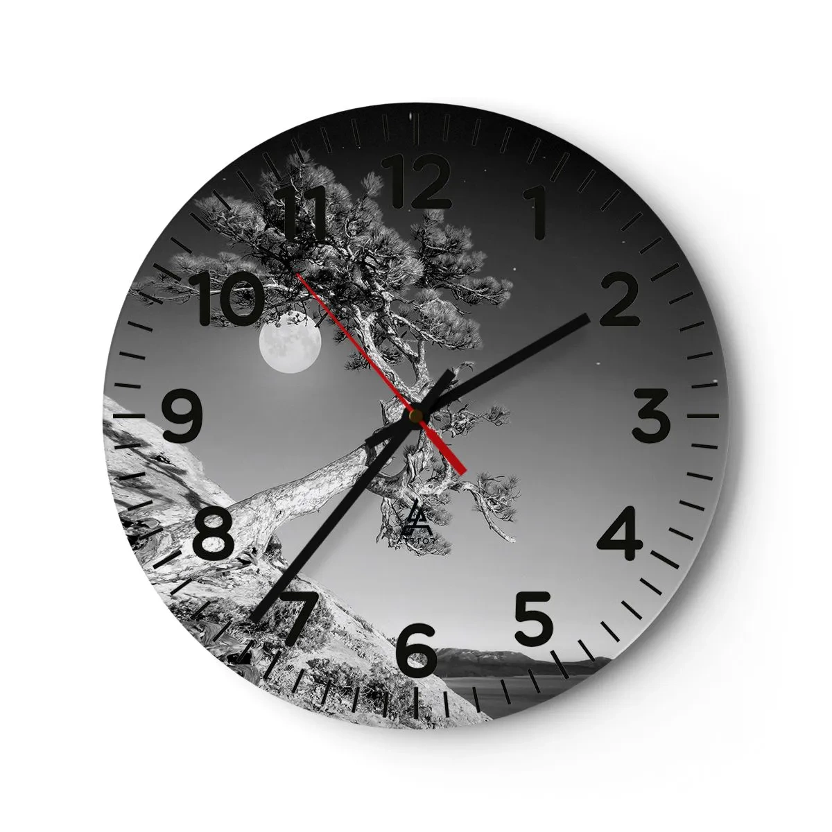 Relógio de parede - Relógio em vidro - Guerreira vitoriosa - 30x30 cm