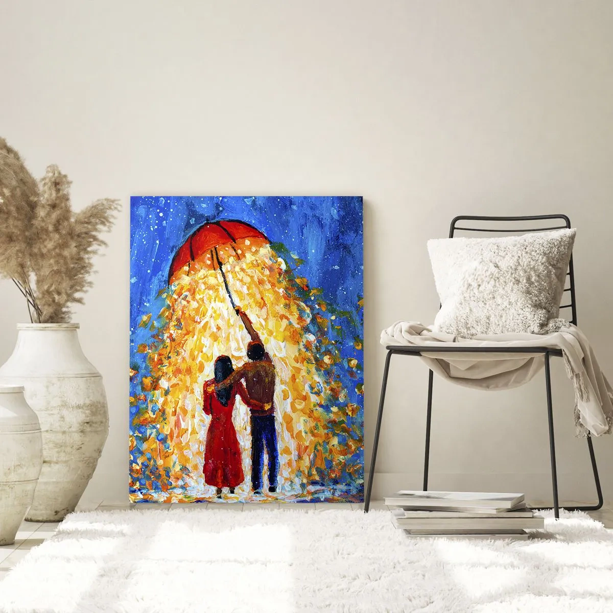 Quadro em vidro - A magia de uma noite chuvosa? - 50x70 cm