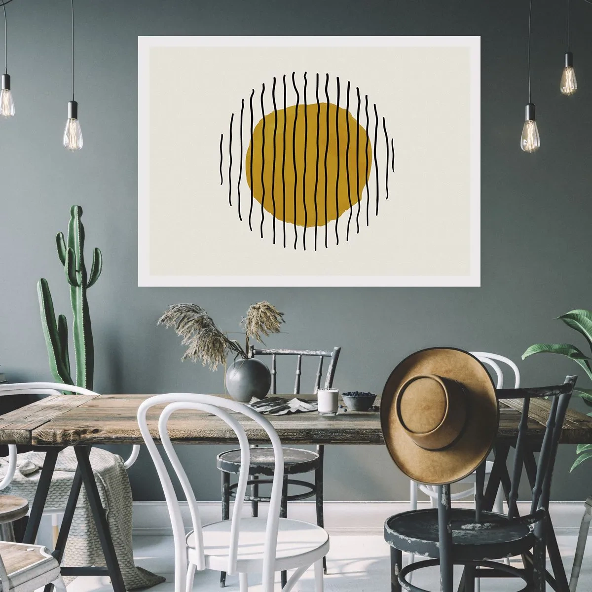 Pôster - Abstração a tremer com o calor - 100x70 cm
