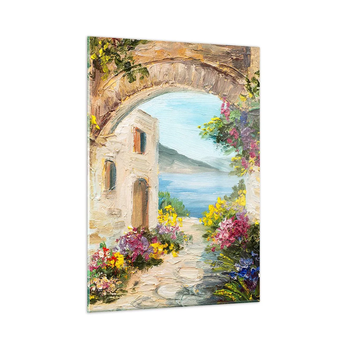 Quadro em vidro - O encanto da província costeira - 50x70 cm