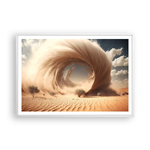 Pôster em moldura branca - Portal aberto - 100x70 cm