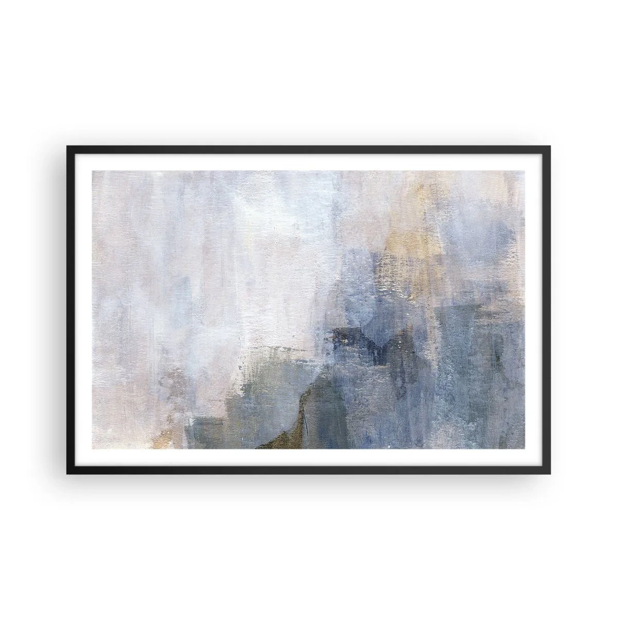Pôster com moldura preta - Tons e acordes das cores - 91x61 cm