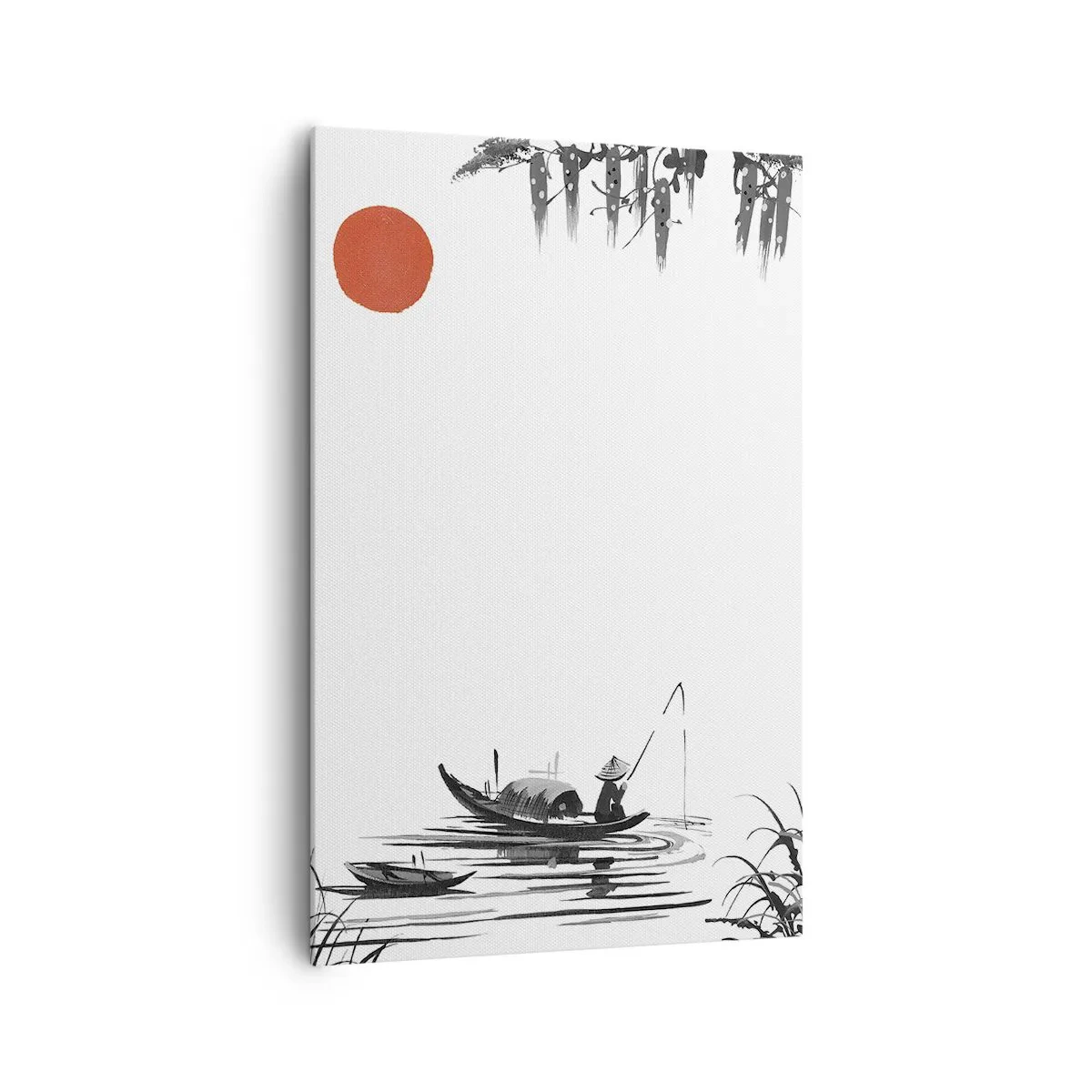 Quadro em tela - Tarde asiática - 80x120 cm