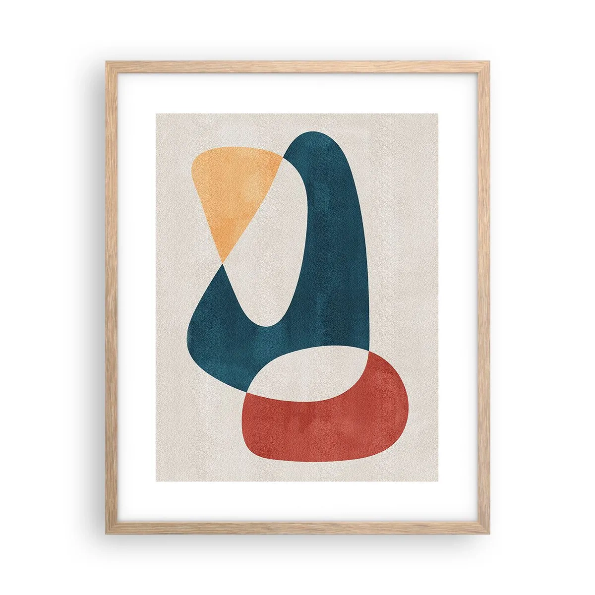 Pôster com moldura de carvalho claro - Influências e metamorfoses - 40x50 cm