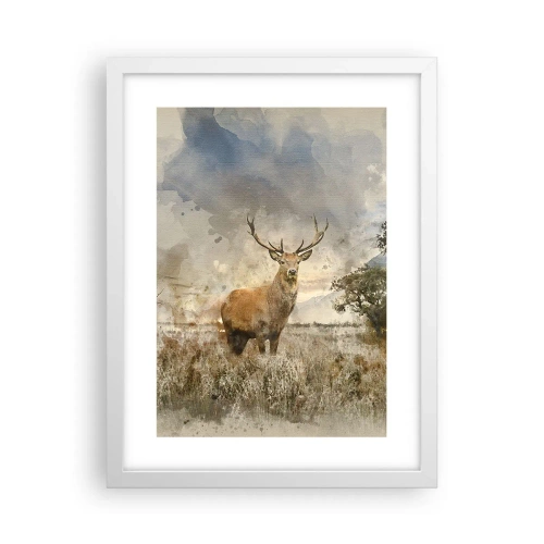 Pôster em moldura branca - Dignidade - força - dignidade - 30x40 cm