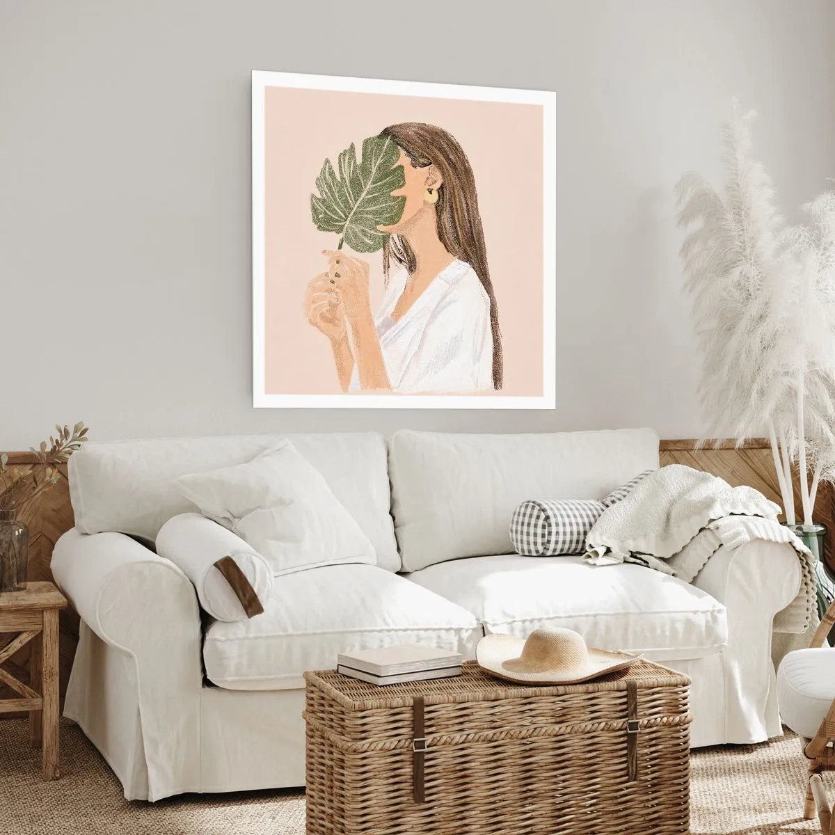 Pôster - Retrato misterioso com uma adepta - 50x50 cm