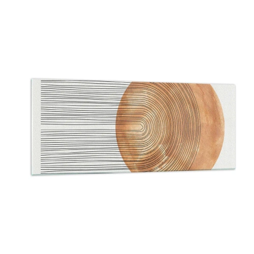 Quadro em vidro - Composição solar - 100x40 cm