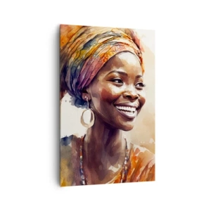 Quadro em tela - Rainha africana - 80x120 cm