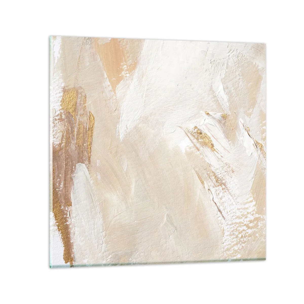 Quadro em vidro - Composição pastel - 70x70 cm