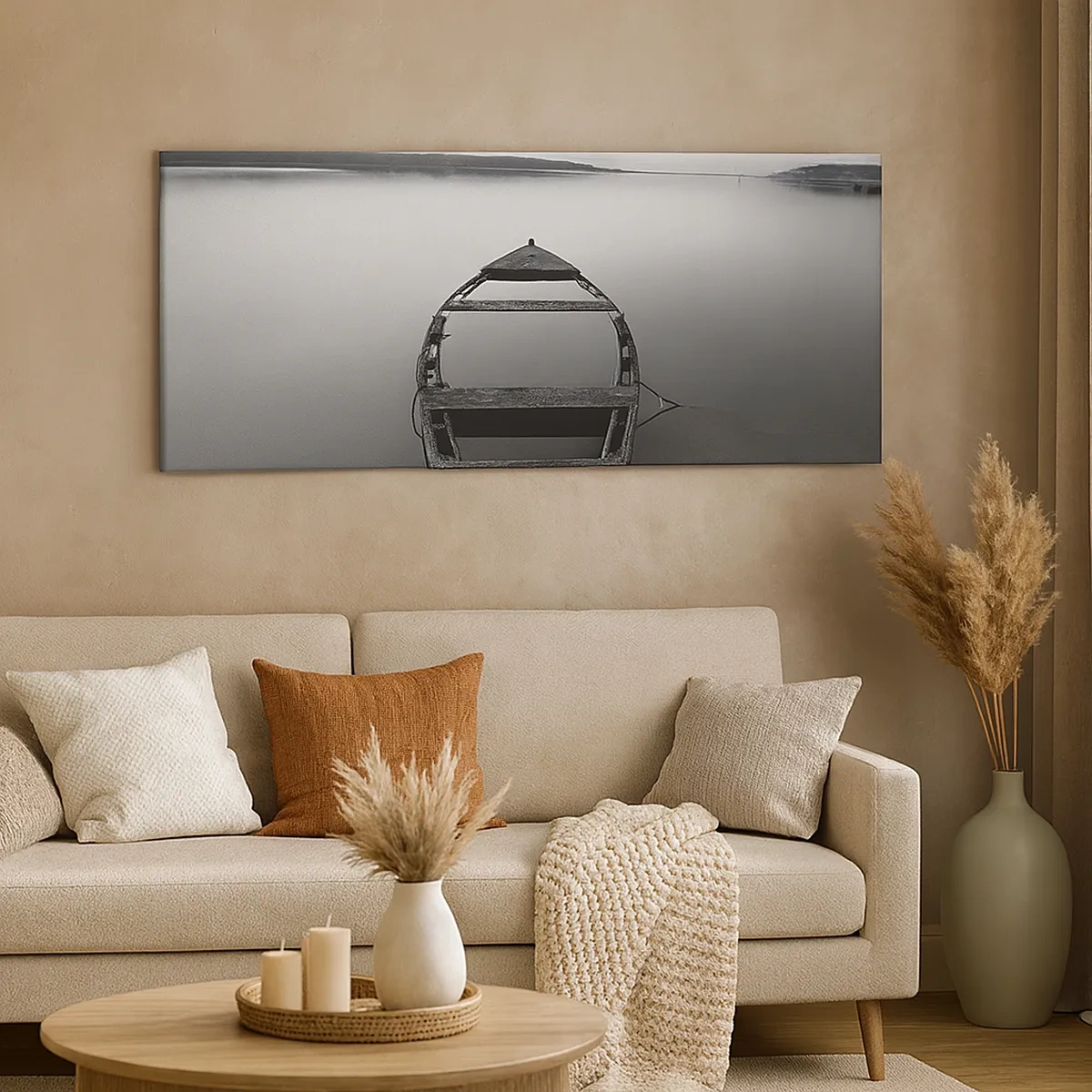 Quadro em tela - Saudade e melancolia - 30x30 cm