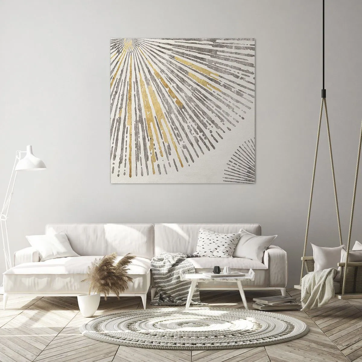 Quadro em tela - A beleza do raio - 50x50 cm