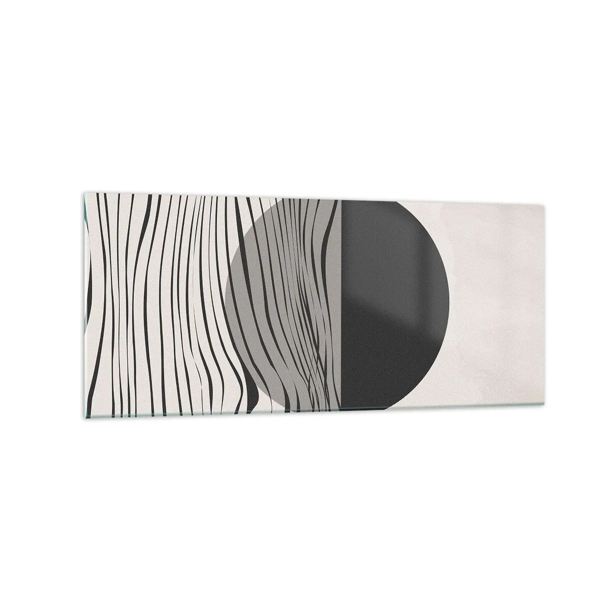 Quadro em vidro - Composição da metade - 120x50 cm