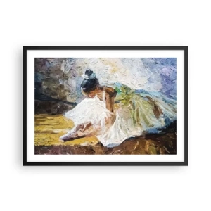 Pôster com moldura preta - Do quadro de Degas - 70x50 cm