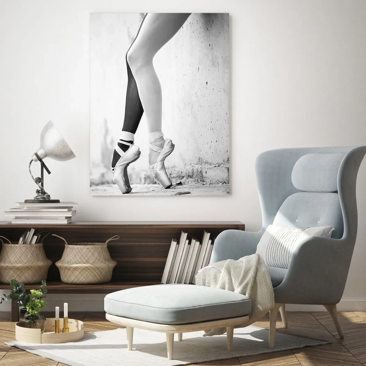 Quadro em vidro - Bailarina, voilá! - 80x120 cm