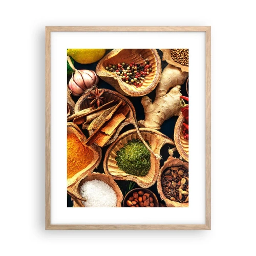 Pôster com moldura de carvalho claro - Leve o que quiser - 40x50 cm