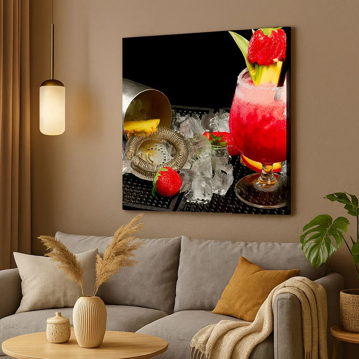 Quadro em tela - Invocar o sabor - 30x30 cm