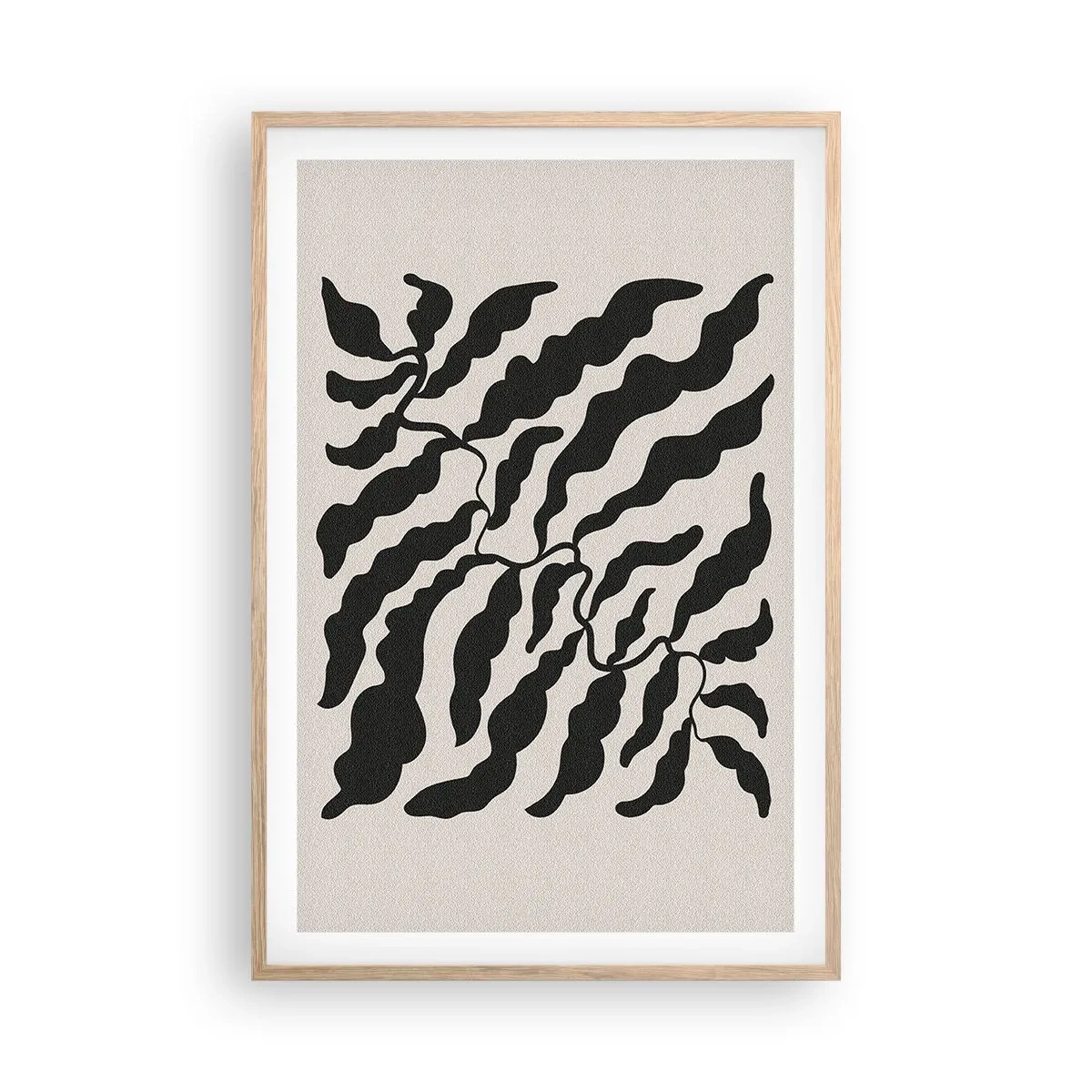 Pôster com moldura de carvalho claro - A natureza da praça - 61x91 cm