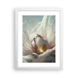 Pôster em moldura branca - Floresce uma vez a cada cem anos - 30x40 cm