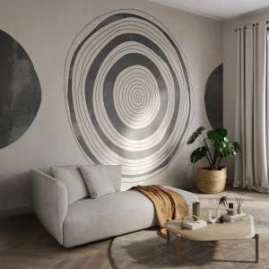 Papel de Parede Premium Sand - Importante é o que há no caminho - Rodas, Minimalista, Contemporâneo - 100x70 cm