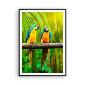 Pôster com moldura preta - E ouviste dizer que ela...? - 70x100 cm