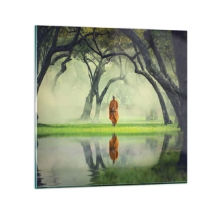 Quadro em vidro - A caminho da iluminação - 30x30 cm