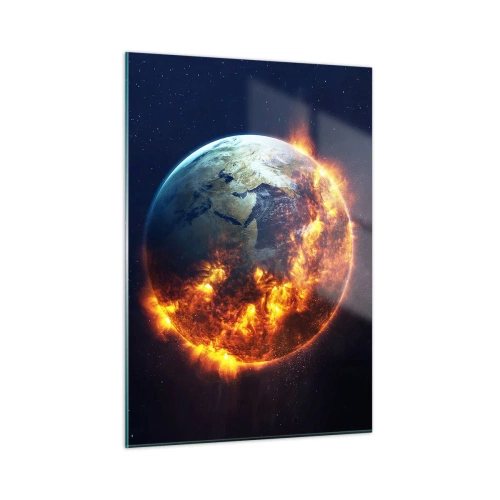 Quadro em vidro - A chama do apocalipse - 50x70 cm