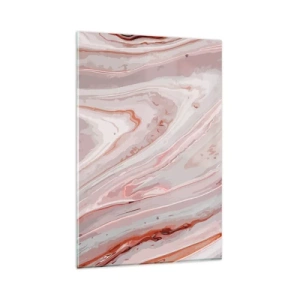 Quadro em vidro - Rosa líquido - 80x120 cm
