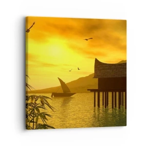 Quadro em tela - A desejada paz - 30x30 cm