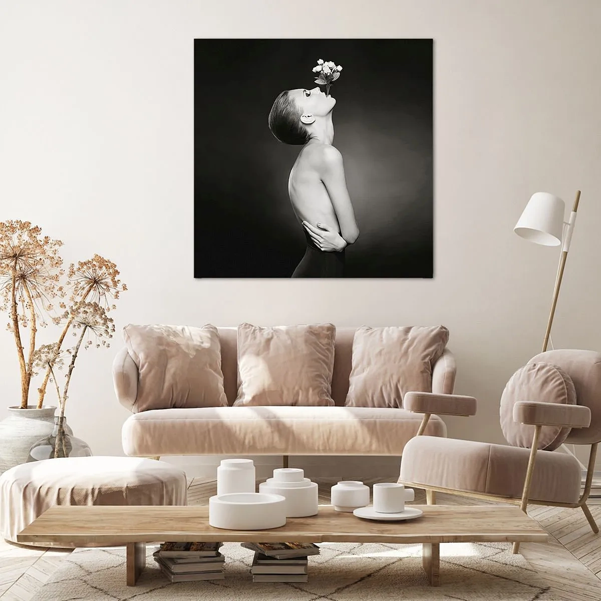 Quadro em tela - Elegância excêntrica - 30x30 cm