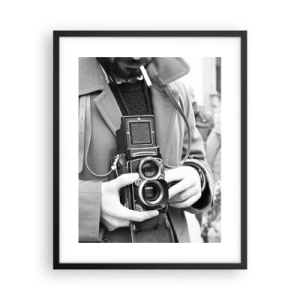 Pôster com moldura preta - Estilo retro - 40x50 cm