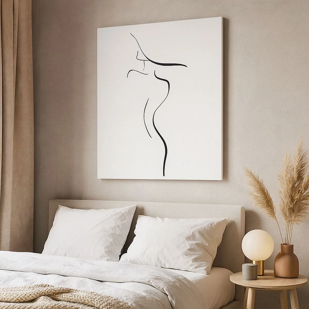 Quadro em tela - Elusiva como uma onda - 30x30 cm