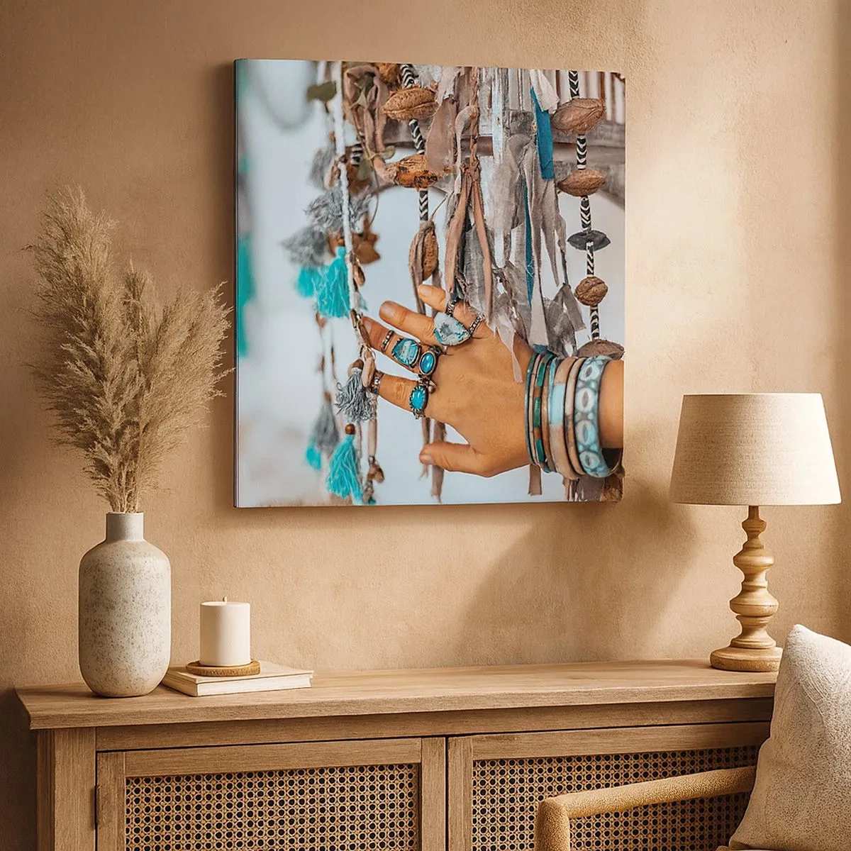 Quadro em tela - Tesouros locais - 30x30 cm