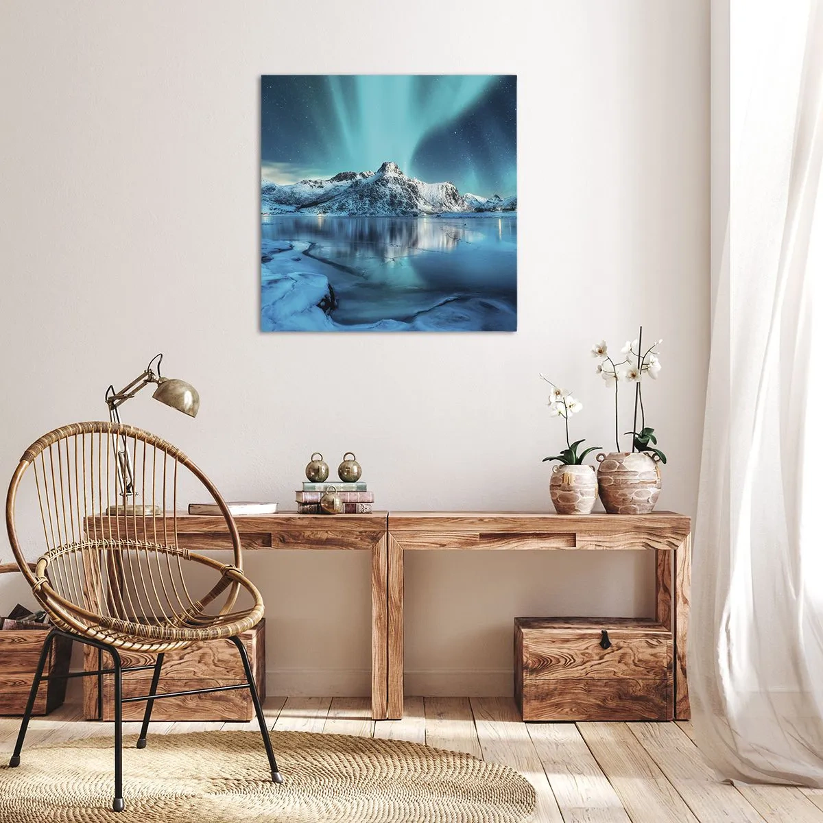 Quadro em tela - Noite de Luz - 60x60 cm